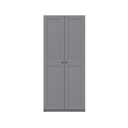 МАКС / ПАКС шкаф 2 двери 100х38х233 серый RU