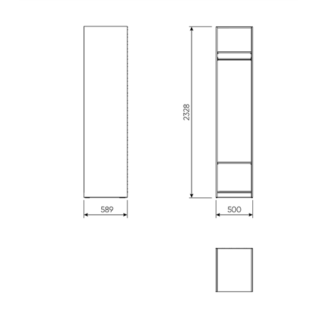 МАКС / ПАКС стеллаж 50х58х233 серый