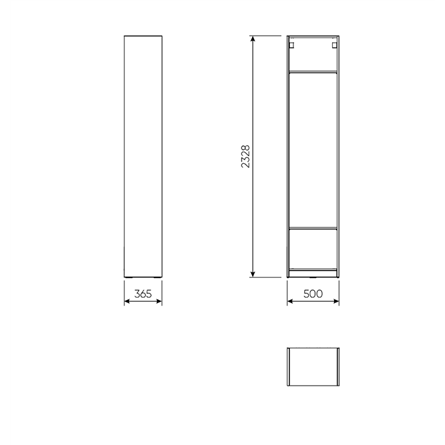 МАКС / ПАКС стеллаж 50х36х233 серый