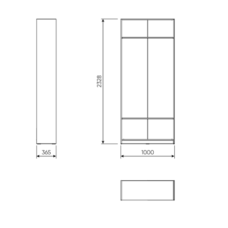 МАКС / ПАКС стеллаж 100х36х233 серый