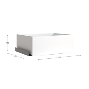 ПАКС / МАКС ящик выдвижной 50х36 серый RU