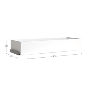 ПАКС / МАКС ящик выдвижной 100х36 серый RU