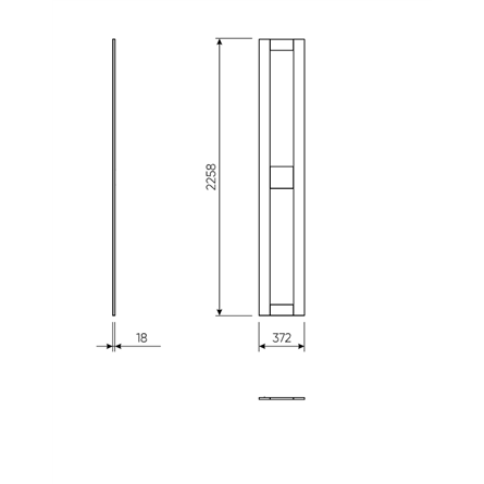 ПАКС / МАКС комплект дверей 75 (2 заполнения) серый