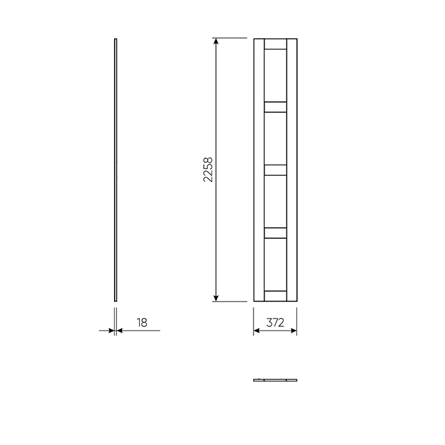 ПАКС / МАКС комплект дверей 75 (4 заполнения) серый