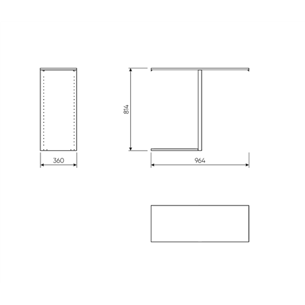 2.06.15.300.4 МАКС секция разделительная 100х36 серая