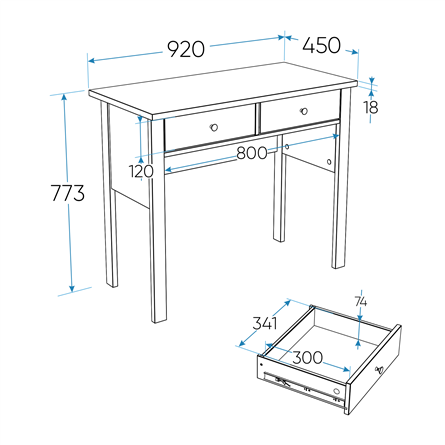 2.08.06.170.6 САГА стол туалетный 92х45 темно-бирюзовый