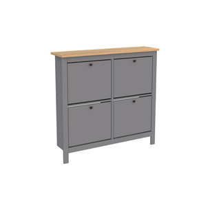 2.08.10.180.15 САГА тумба для обуви 113х108 серая/ясень