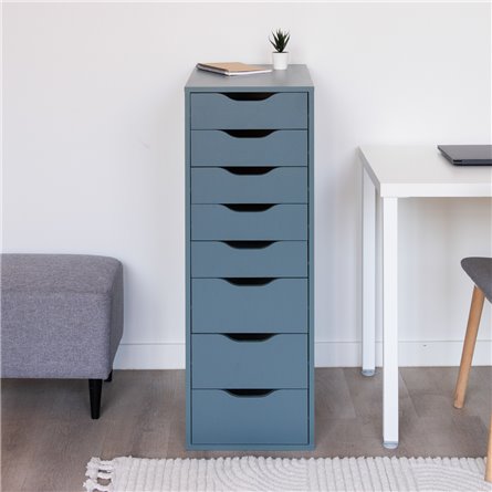 S01415 Ингар 8 комод 36x102x53, серо-бирюзовый