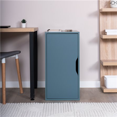 S01491 Ингар ДВ тумба 36x71x53, серо-бирюзовый