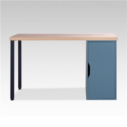 дуб беленый/серо-бирюзовый/черный