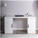 S01569 ИНГАР 2/ДВ/ДВ стол письменный 140x75x55, белый