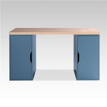 дуб беленый/серо-бирюзовый