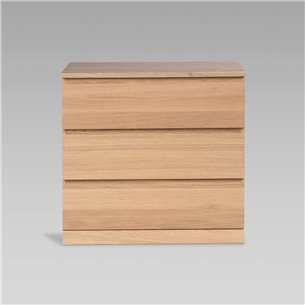 S01668 Варма Прайм 3 комод 80x77x48 шпон дуб беленый