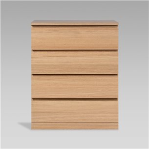 Варма Прайм / МАЛЬМ 4 комод 80x100x48 шпон дуб беленый