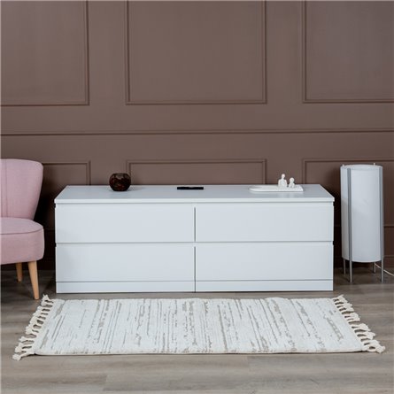 S01712 Варма Прайм 4Д комод 160x55x48, белый