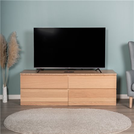 S01729 Варма Прайм 4Д комод 160x55x48 шпон дуб беленый