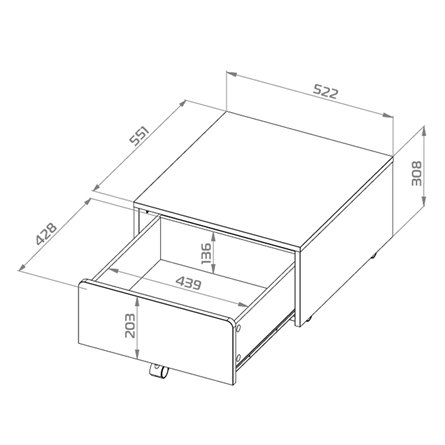 Детская СТУВА / Пикси. Комплект 4 - 2 шкафа, кровать с 3 бортиками и 3 тумбами (робкий подснежник)