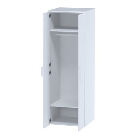 Детская СТУВА / Пикси. Комплект 4 - 2 шкафа, кровать с 3 бортиками и 3 тумбами (робкий подснежник)