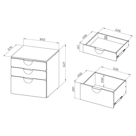 Детская СТУВА / Пикси. Комплект 6 - кровать, комод и 2 шкафа (мечтательный пион)