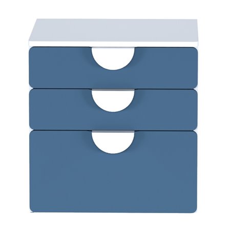 Детская СТУВА / Пикси. Комплект 8 - кровать, комод и 2 шкафа (озорной василек)