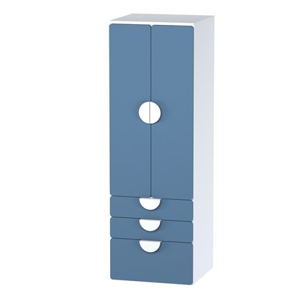 Детская СТУВА / Пикси. Комплект 8 - кровать, комод и 2 шкафа (озорной василек)