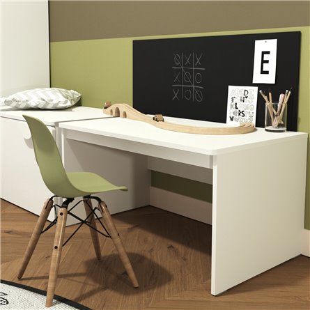 Детская СТУВА / Пикси. Комплект 1 - стеллаж, комод и стол с ящиком (робкий подснежник)