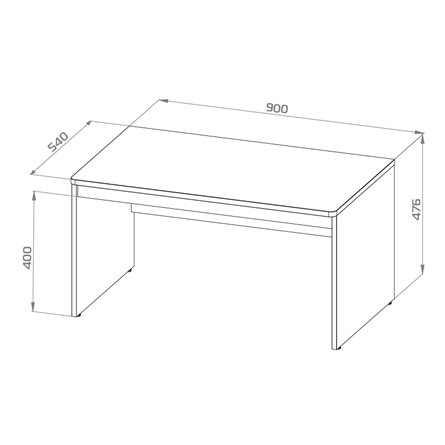 Детская СТУВА / Пикси. Комплект 1 - стеллаж, комод и стол с ящиком (робкий подснежник)