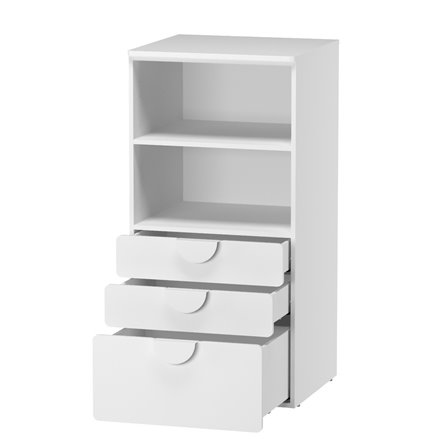 Детская Пикси. Комплект 5 - кровать и стеллаж (мечтательный пион)