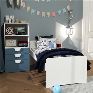 Детская Стува / Пикси. Комплект 7 - кровать и стеллаж (озорной василек)