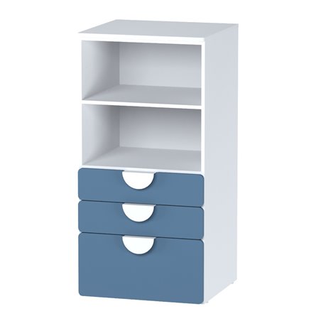 Детская Стува / Пикси. Комплект 7 - кровать и стеллаж (озорной василек)