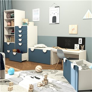 Комод Стува / Пикси 6 ящиков 60x57x120 (мечтательный пион)