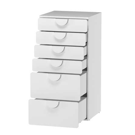 Комод Стува / Пикси 6 ящиков 60x57x120 (озорной василек)