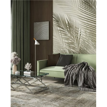 Журнальный стол|Stool Group|120*60 ИНСИГНИЯ серебро, каркас нержавеющая сталь