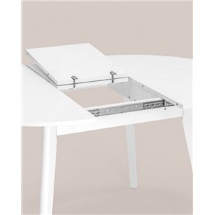 Стол|Stool Group|Rondo диаметр 100 см белый, раскладывается до 135 см