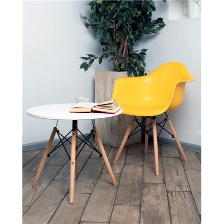 Стол|Stool Group|Eames DSW детский белый, ножки массив бука