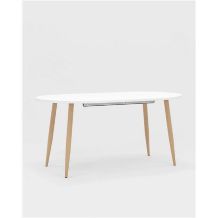 Стол|Stool Group|обеденный Берген белый раскладной 160 (220)*90 см