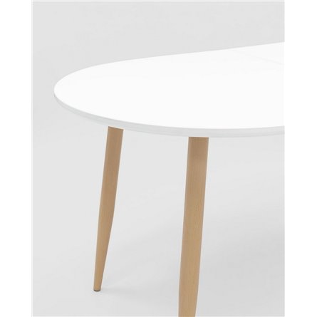 Стол|Stool Group|обеденный Берген белый раскладной 160 (220)*90 см