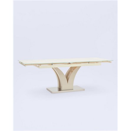Стол|Stool Group|Верона раскладной 160-220*90 глянцевый бежевый