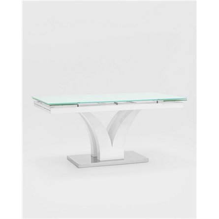 Стол|Stool Group|обеденный Верона белый раскладной, размер 160 (220)*90
