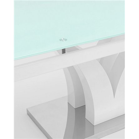 Стол|Stool Group|обеденный Верона белый раскладной, размер 160 (220)*90