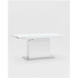 Стол|Stool Group|обеденный Глазго раскладной белый, размеры столешницы 160 (215)* 90 см
