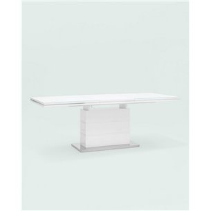 Стол|Stool Group|обеденный Глазго раскладной белый, размеры столешницы 160 (215)* 90 см