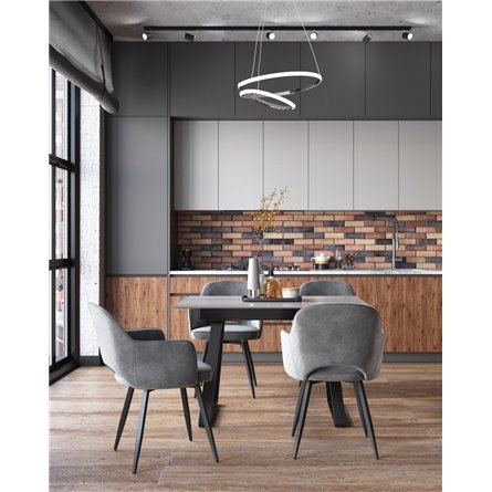 Стол|Stool Group|обеденный Детройт раскладной 120-160*80 серый