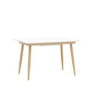 Стол обеденный Стокгольм раскладной 120-160*80 белый