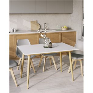 Стол|Stool Group|обеденный Стокгольм белый 120* 80 см, дополнительно раскладывается до 160 см.