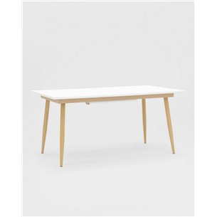 Стол|Stool Group|обеденный Стокгольм раскладной белый, размеры столешницы 160 (220)*90 см