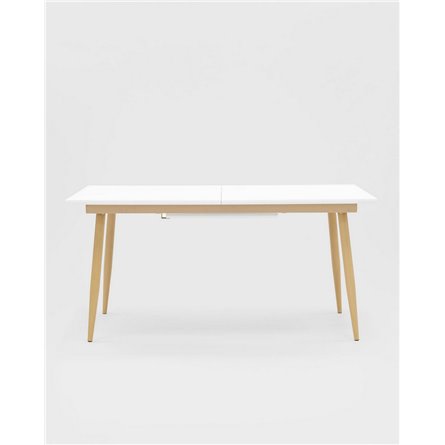 Стол|Stool Group|обеденный Стокгольм раскладной белый, размеры столешницы 160 (220)*90 см