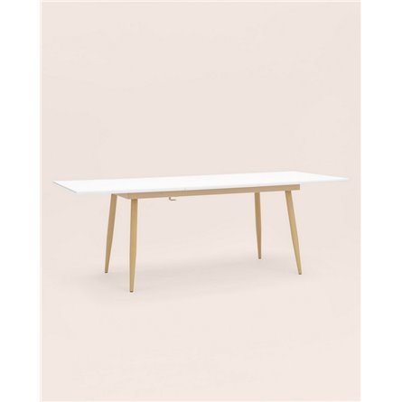 Стол|Stool Group|обеденный Стокгольм раскладной белый, размеры столешницы 160 (220)*90 см