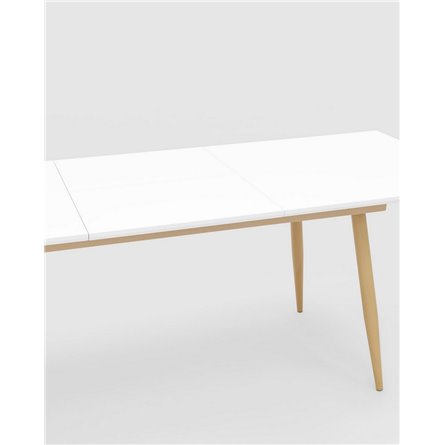 Стол|Stool Group|обеденный Стокгольм раскладной белый, размеры столешницы 160 (220)*90 см