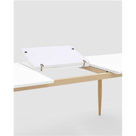 Стол|Stool Group|обеденный Стокгольм раскладной белый, размеры столешницы 160 (220)*90 см